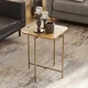 Hanah Home Klub sto Shb 46x56x46cm Zlatno-Bež