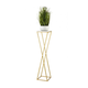 Stalak za cveće LOFT 100x24 cm zlatna/bela