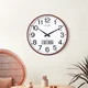 Compas Zidni sat 3588A, 35 cm, Braon