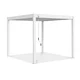 Bioklimatska pergola Antares Samostoječa, 3 x 3, Bela, Ročni