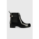 Gumene čizme Tommy Hilfiger Ankle Rainboot With Metal Detail za žene, boja: crna