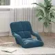 vidaXL Tlorisni stol Modra 58 x 62 x 58 cm Žamet