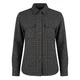 Radwa Bluza Womens Soft Warm Flannel Shirt rjava/siva