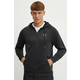 Under Armour ARMOUR FLEECE PRO FZ, muški duks, crna 1386582