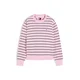 Tommy Jeans Pulover Essential roza/živo rdeča/črna/bela