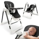 Nukido Nukido Elite 3-in-1 Black Highchair with Rocker and Lounger Features, (21738845)
