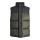JACK & JONES Brezrokavnik JCOUNION temno zelena/črna