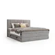 Esposa BOXSPRING POSTELJA 180 cm x 200 cm , tekstil rjavosiva