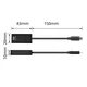 Ewent EW9823 USB-C v HDMI 4K adapter, črn