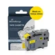 Trak p-touch tze-651 mediarange črn/rumen 24mm MEDIARANGE