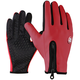 Zimske športne Touchscreen rokavice Windy - XXL rdeče
