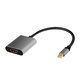 LogiLink CDA0110 prilagodnik za video kabel 0,15 m Mini DisplayPort HDMI Crno, Sivo