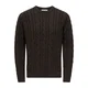 Only & Sons Pulover ONSKIM temno rjava