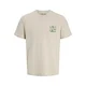 JACK & JONES Majica JJBrewy bež / zelena