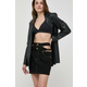 Dječja suknja Versace Jeans Couture boja: crna, mini, ravna, 76HAE858 DW060L54