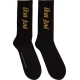 Bon Jovi Nogavice Yellow Logo Black 40-45