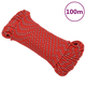 Brodski konop crveni 5 mm 100 m od polipropilena