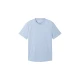 TOM TAILOR DENIM Majica golobje modra / bela