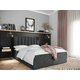 Boxspring krevet Stamford 101 Bračni, Boxspring, Siva, 160x200, Tkanina, Basi a doghePodnice za krevet, 160x208x108cm