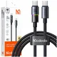 Mcdodo MCDODO USB-C KABEL ZA HITRO POLNJENJE TELEFONOV TIP C 100W 1M LED ČRN