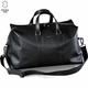 Princ Leather Kožna putna torba, Crna