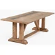 Casa Padrino country style dining table natural - Various Sizes - Rectangular rustic solid wood kitchen table - Rustic solid wood dining room furniture - Country style dining room furniture