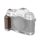 SmallRig L-Shape Mount Plate with Handle for FUJIFILM X-T50 (Wooden/Silver) 4735C