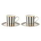 MAXWELL&WILLIAMS Set skodelica za črno kavo Regency 100ml/črna/2 kos/porcelan