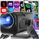 Projektor filmski projektor android 11 TV wifi bluetooth prenosni 300 ansi