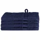 Vidaxl Gostinska brisača SOLUND 4 szt. Temno modra 15 x 21 cm 550 gsm