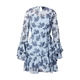 VERO MODA Obleka VMCamille marine/svetlo modra