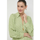 Bluza Elisabetta Franchi za žene, boja: zelena, s uzorkom