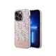 GUESS Maska za iPhone 14 Pro GCUBE PU STRIPES Pink MagSafe