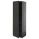 METOD / KNIVSHULT Visoki element s fiokama, Crnosiva/Nickebo boja antracita, mat, 60x60x200 cm