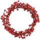 shumee Božični venec Rowan 25 cm - Rdeč okrasni venec