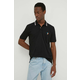 Polo majica PS Paul Smith za muškarce, boja: crna, bez uzorka