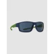 Dot Dash Huggy Blue-Green Satin Sunglasses blue