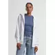 Womens zip-up hoodie Fluffy Hoody white