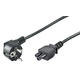 MicroConnect Napajalni kabel Schuko C5, 10m črn