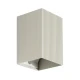 FARO 40536 - Zidna svetiljka SOLE 1xGU10/8W/230V, siva, rebrasta, uglasta
