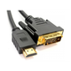 WIRETEK kabl HDMI A-M na DVI, 2m