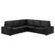 IKEA ugaona sofa KIVIK, crna