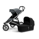 Thule Komplet Urban Glide 2 dječja kolica tamno siva + Urban Glide 2 košara crna