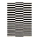 Črna/bela obojestranska ročno tkana volnena preproga 160x230 cm Donna – Hanse Home