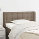 VIDAXL Vzglavje z ušesi taupe 83x16x78/88 cm blago