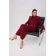 Trendyol Milla ženska haljina Tpraw26El00158, burgundac-bordo