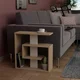 Hanah home Klub sto Saly 55x57x20cm Hrast-Beli