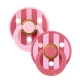 BIBS Varalice za bebe Prugaste, 2 komada, Roze-crvena