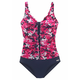 PETITE FLEUR Enodelne kopalke temno modra / roza / bela