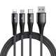 Sign 3-v-1 kabel Lightning, USB-C, Micro-USB, 3A, 1,2 m - črn